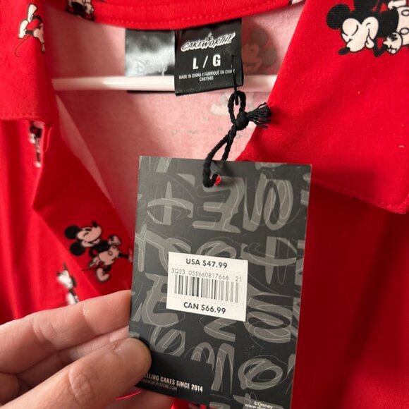 Mickey Mouse Button Dress size L by Cakeworthy | NWT! - Picture 4 of 6